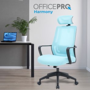 Крісло OfficePro Harmony OC310-B-BL-BL Black/Blue