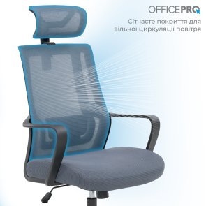Крісло OfficePro Harmony OC310-B-G-G Black/Gray
