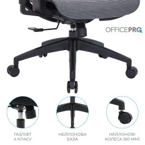 Фото: Крісло OfficePro Balance OC620 Black/Dark Gray (OC620-B-DG-DG) № 16 | KTC