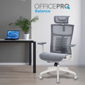 Крісло OfficePro Balance OC620 White/Dark Gray (OC620-W-DG-DG)