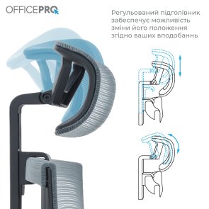 Крісло OfficePro Balance OC550-B-DG-DG Black/Dark Gray