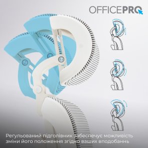 Крісло OfficePro Skyline OC680 White/Light Gray (OC680-W-LG-LG)