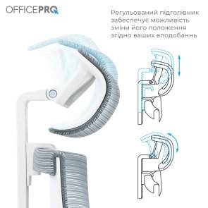 Крісло OfficePro Balance OC550-W-DG-DG White/Dark Gray
