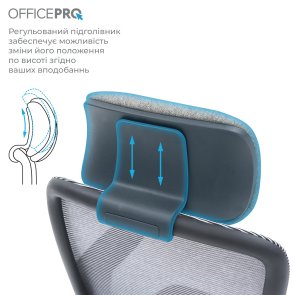 Крісло OfficePro Wave OC599 Black/Dark Gray (OC599-B-DG-DG)