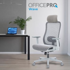 Крісло OfficePro Wave OC670 Gray (OC670-G-G-G)