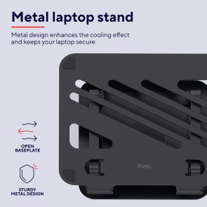 Підставка для ноутбука Trust Zeff Metal 16 Grey (25482_TRUST)