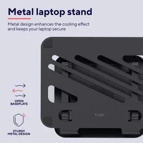 Фото: Підставка для ноутбука Trust Zeff Metal Grey (25482_TRUST) № 10 | KTC