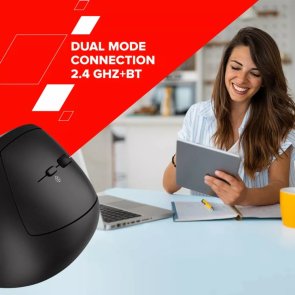 Миша Canyon MW-25 Ergonomic LED AA Dual Mode Wireless Black (CNS-CMSW25)