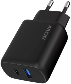 Зарядний пристрій Proove Silicone Power 2 30W Black with Type-C / Type-C (632470001)