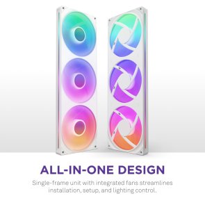 Кулер NZXT F420 RGB Core White (RF-U42HF-W1)
