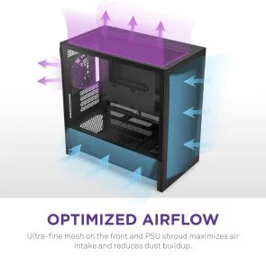 Фото: Корпус NZXT H3 Flow Black with window (CC-H31FB-01) № 6 | KTC