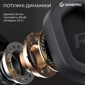 Фото: Гарнітура GamePro Genesis Hunter Black (HS1350B) № 8 | KTC