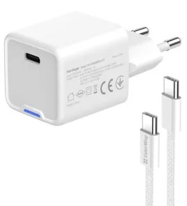 Фото: Зарядний пристрій ColorWay GaN Mini PD 35W White with Type-C / Type-C (CW-CHS056PDC-WT) № 5 | KTC