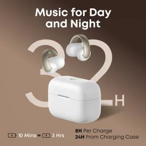 Фото: Навушники Anker SoundCore AeroClip White (A3388G21) № 3 | KTC