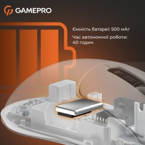 Миша GamePro Genesis Ranker WL/BT/USB White (GM012W)