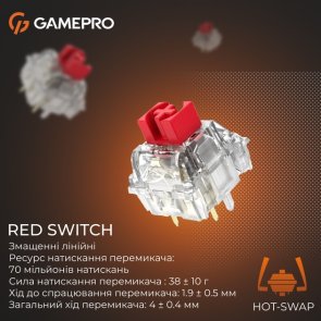 Клавіатура GamePro Genesis Silverlight MK126 YH Switches Grey