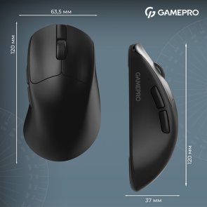Миша GamePro Genesis Asgard Surt WL/BT/USB Black (GM017B)