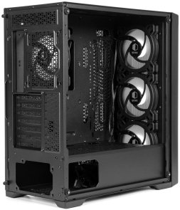 Корпус QUBE Argon Black with window (ARGON_F1NU3)