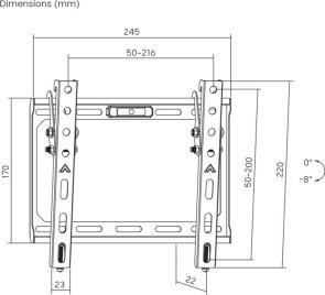 Кронштейн ITech PN2T Black