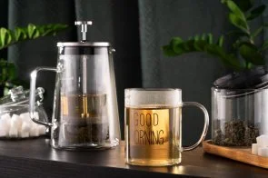 Фото: Набір чашок Ardesto 420ml 2pcs Clear (AR2642GM) № 2 | KTC