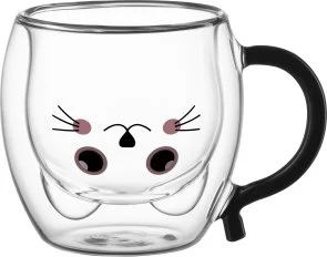 Фото: Набір чашок Ardesto Animals 250ml 2pcs Clear (AR2625BAR) № 4 | KTC
