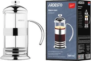 Фото: Френч-прес Ardesto Gemini Asti 600ml Clear (AR1906AFP) № 3 | KTC