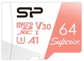 FLASH пам'ять Silicon Power Superior UHS-I U3 V30 A1 Micro SDXC 64Gb with adapter (SP064GBSTXDV3V20SP)