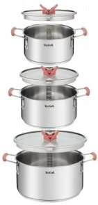 Фото: Набір каструль Tefal Opti Space 2L/ 2.9L/ 4L 6pcs (G720S674) № 3 | KTC