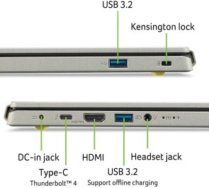 Ноутбук Acer Aspire Vero AV14-52P-516P NX.KJSEU.003 Grey