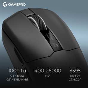 Миша GamePro Asgard Thor WL/BT/USB Black (GM023B)