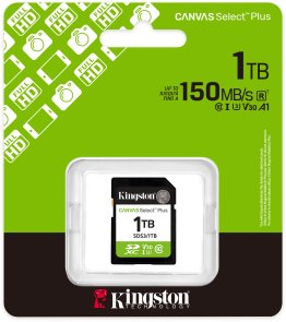 FLASH пам'ять Kingston Canvas Select Plus Gen3 UHS-I U1 V30 SDXC 1TB (SDS3/1TB)