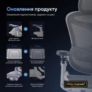 Фото: Крісло SIHOO Doro C300 Pro White (DORO-C300-PRO-M102) № 8 | KTC