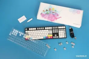 Фото: Клавіатура Varmilo APT108 CMYK C-TK Brown White LED WL/BT/USB (A93A024D3A5A17A007) № 6 | KTC