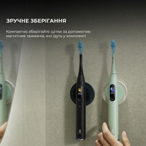 Електрична зубна щітка Oclean X Ultra 20 S Duo Set Green/Black (6970810557152)