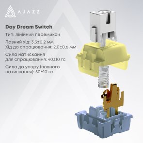 Клавіатура Ajazz AK820 Max Plus Daydream Switch RGB WL/BT/USB White (AK820MAX-DD-BWD)