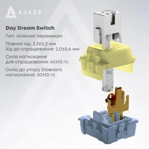 Фото: Клавіатура Ajazz AK820 Max Plus Daydream Switch RGB WL/BT/USB White (AK820MAX-DD-BWD) № 7 | KTC