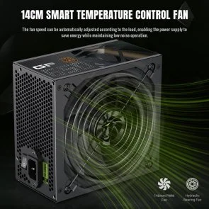 Фото: Блок живлення Gamemax 650W GP 650B Black № 8 | KTC