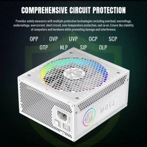 Фото: Блок живлення Gamemax 750W RGB 750G WH № 10 | KTC