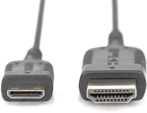 Кабель Digitus Ultra HD HDMI / MiniHDMI 2m Black (DB-330121-020-S)