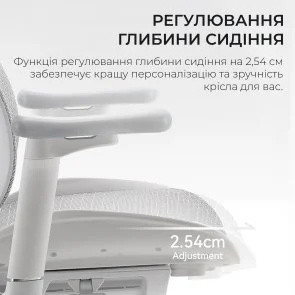 Фото: Крісло SIHOO Doro S100 White (S100-M302) № 13 | KTC