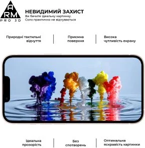 Фото: Захисне скло ArmorStandart Pro 3D for Apple iPhone 13 mini (ARM60250) № 5 | KTC