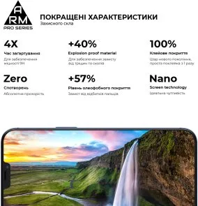 Фото: Захисне скло ArmorStandart Pro for Apple iPhone 17e/16e/14/13/13 Pro (ARM59722) № 4 | KTC