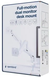 Фото: Кронштейн Gembird MA-DA2-06-W White № 6 | KTC