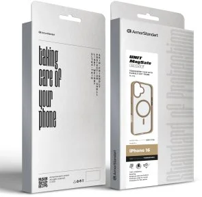 Фото: Чохол ArmorStandart for Apple iPhone 16 - Unit MagSafe Titanium Gold (ARM78706) № 2 | KTC