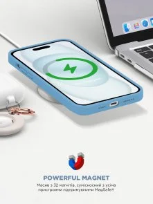 Фото: Чохол ArmorStandart for Apple iPhone 15 - ICON2 MagSafe Light Blue (ARM77012) № 9 | KTC