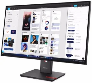 Фото: Монітор Lenovo ThinkVision T32ud-40 (64B0GAT1UA) - 31.5" IPS / 3840×2160 / 60 Гц / Pivot / HAS № 3 | KTC