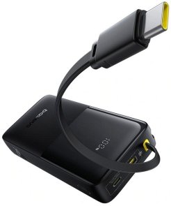 Батарея універсальна Baseus Bipow 2 20000mAh, 20W, 2xUSB, 1xType-C, Black