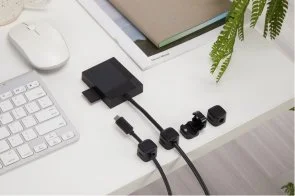 Фото: Органайзер для кабелів OfficePro CM002B Black № 5 | KTC
