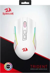 Фото: Миша Redragon Trident WL/BT White (71864) № 10 | KTC
