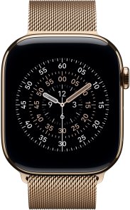 Ремінець Apple for Apple Watch 46mm - Milanese Loop Gold - S/M (MGJ44)